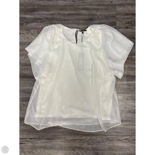 Top Short Sleeve By Kobe Halpern In White, Size: Xl