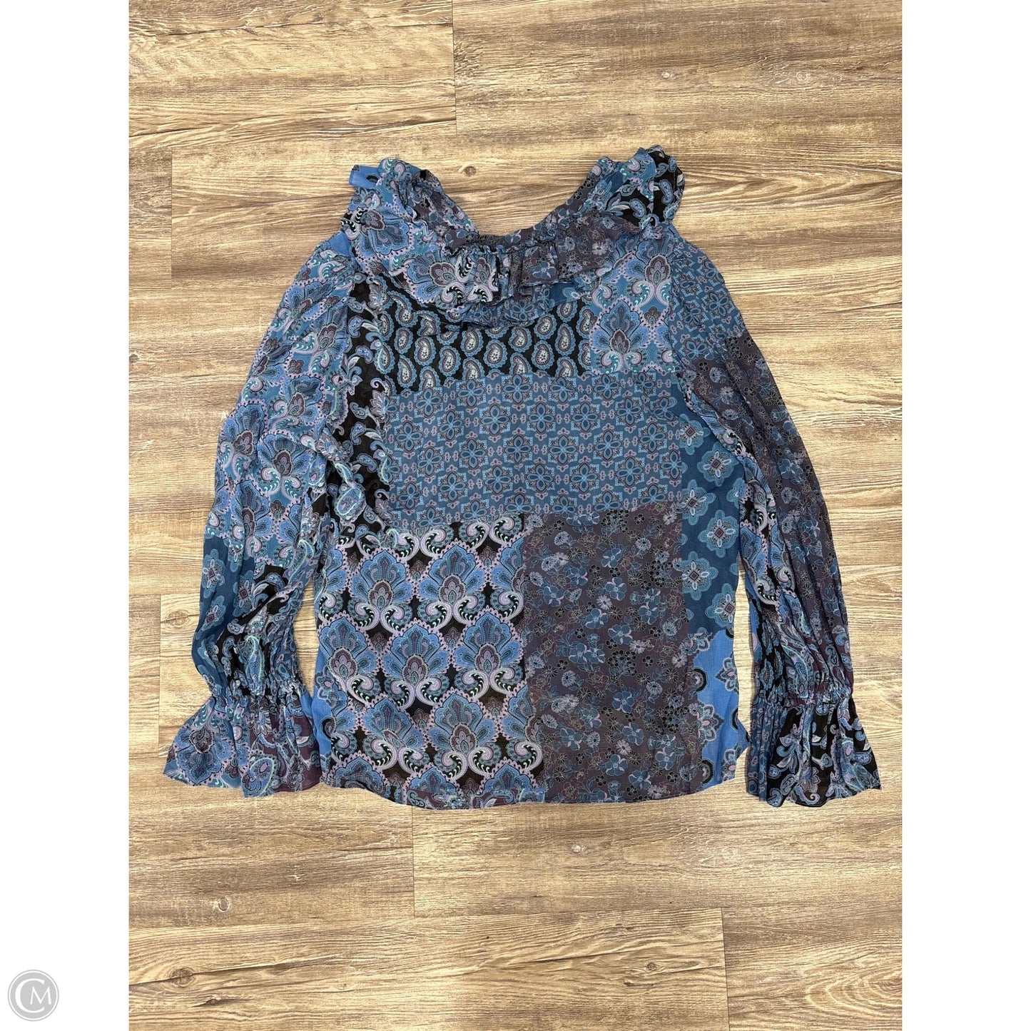 Top Long Sleeve By Kobi Halperin In Floral Print, Size: Xl