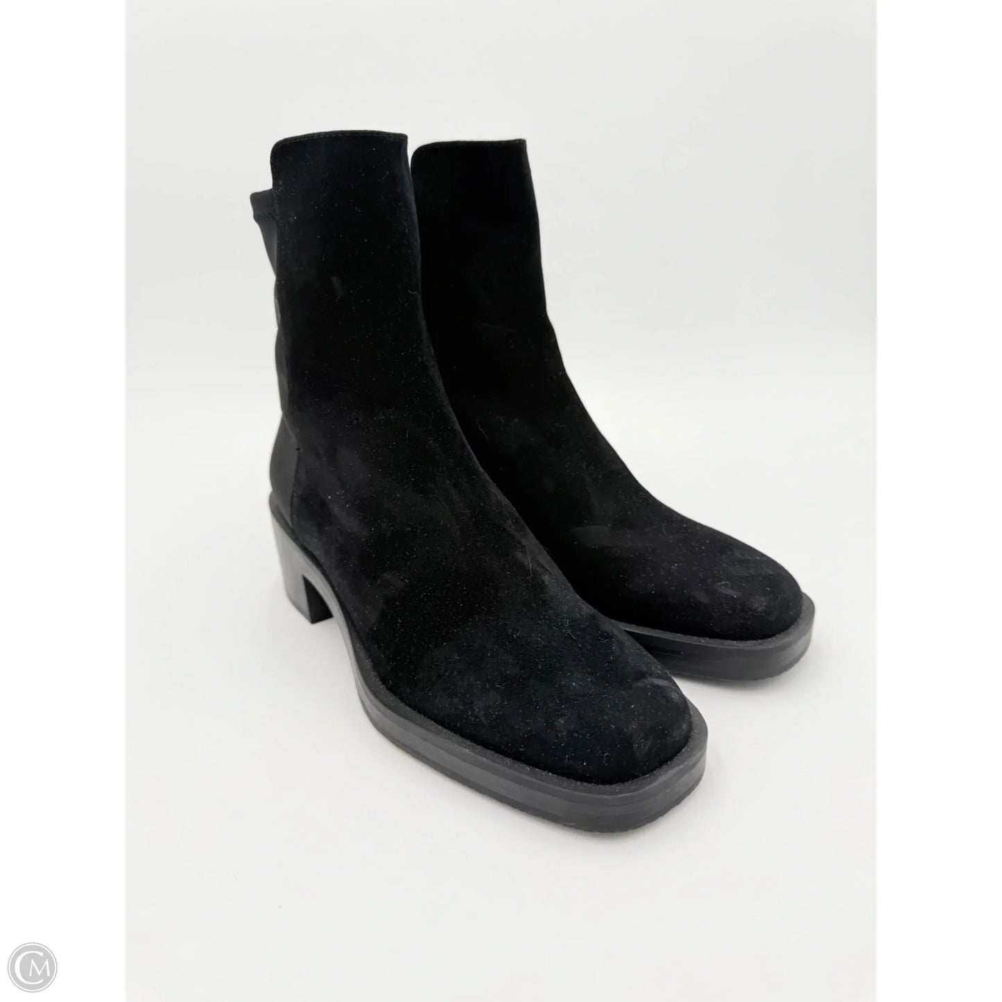 Boots Designer By Stuart Weitzman In Black, Size: 6.5