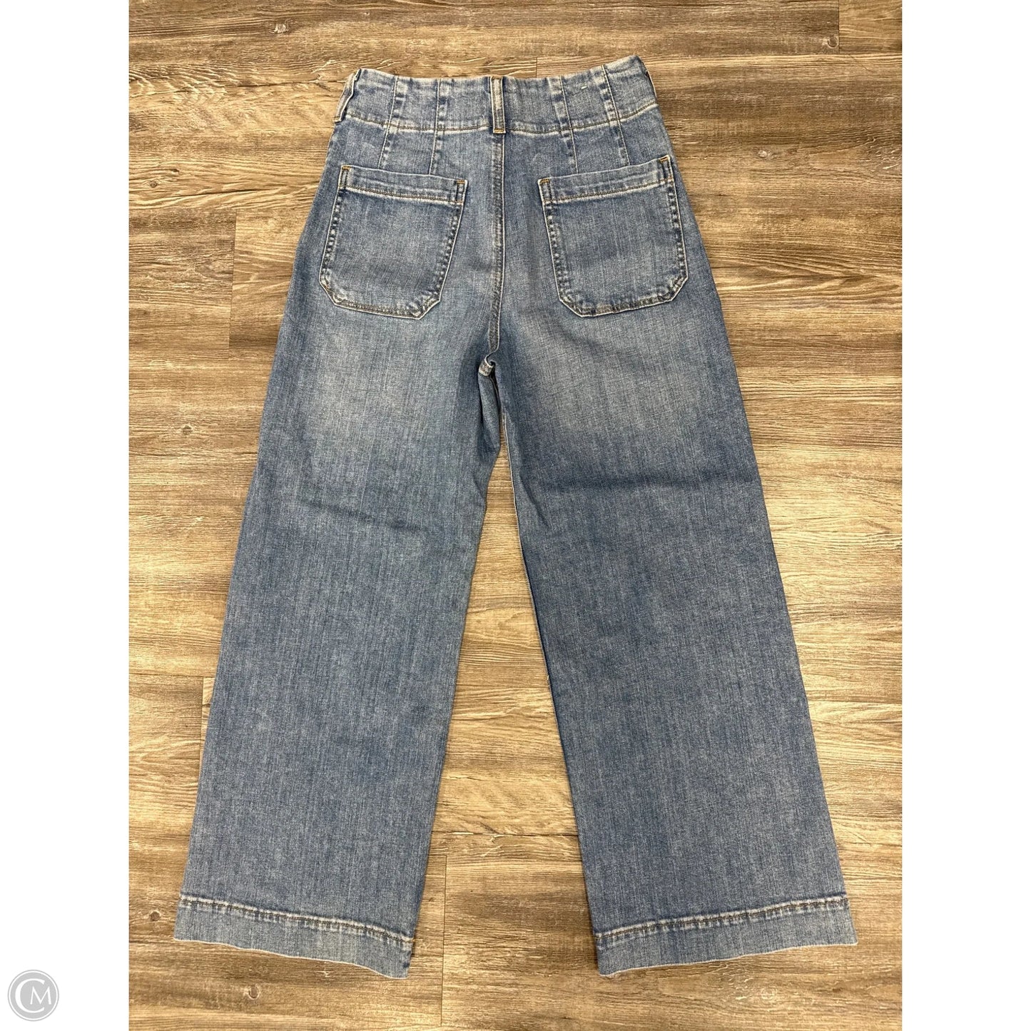 Jeans Cropped By Maeve In Blue Denim, Size: 4