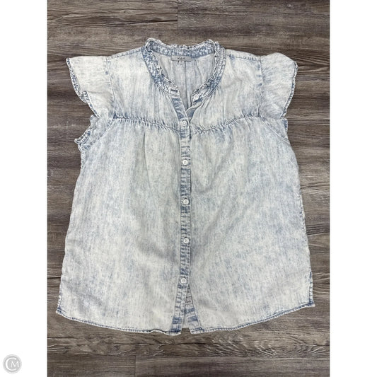 Top Short Sleeve By Rails In Blue Denim, Size: S