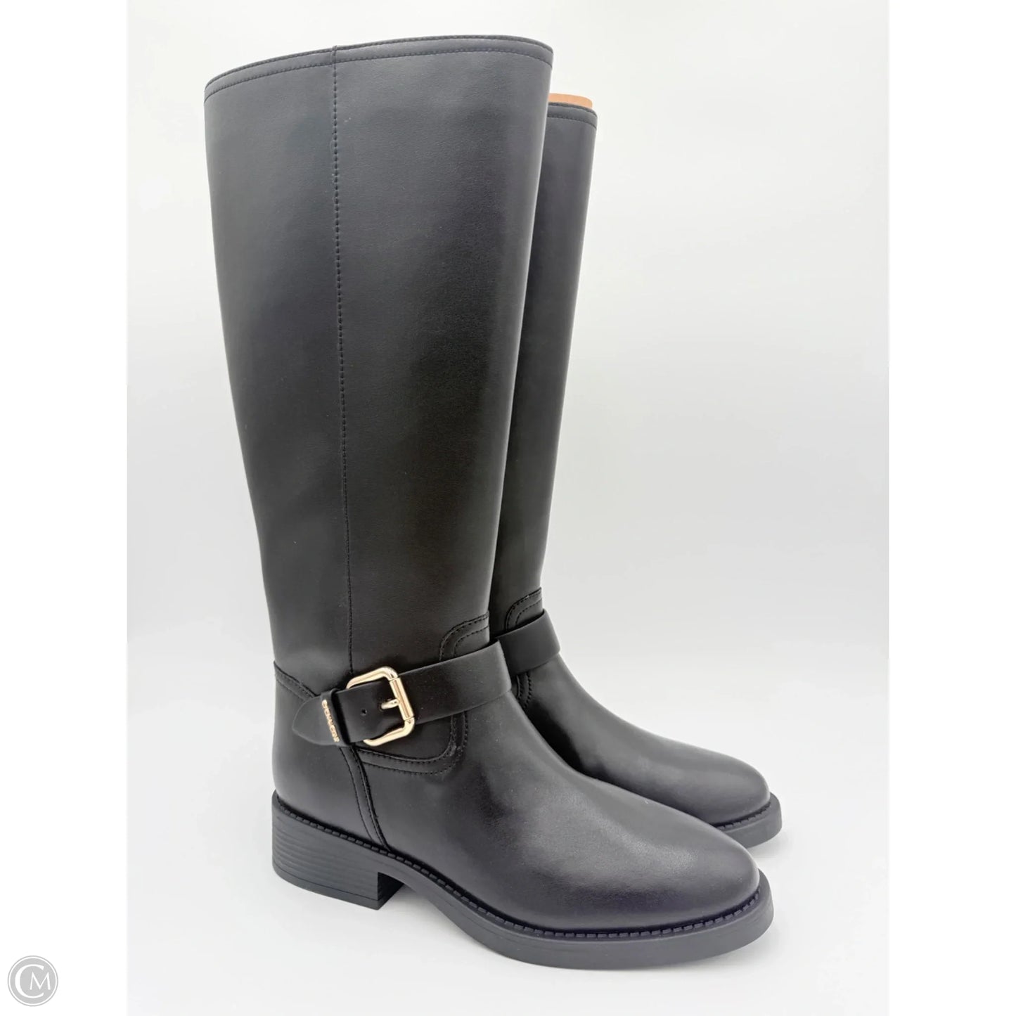 Boots Designer By Coach In Black, Size: 8.5