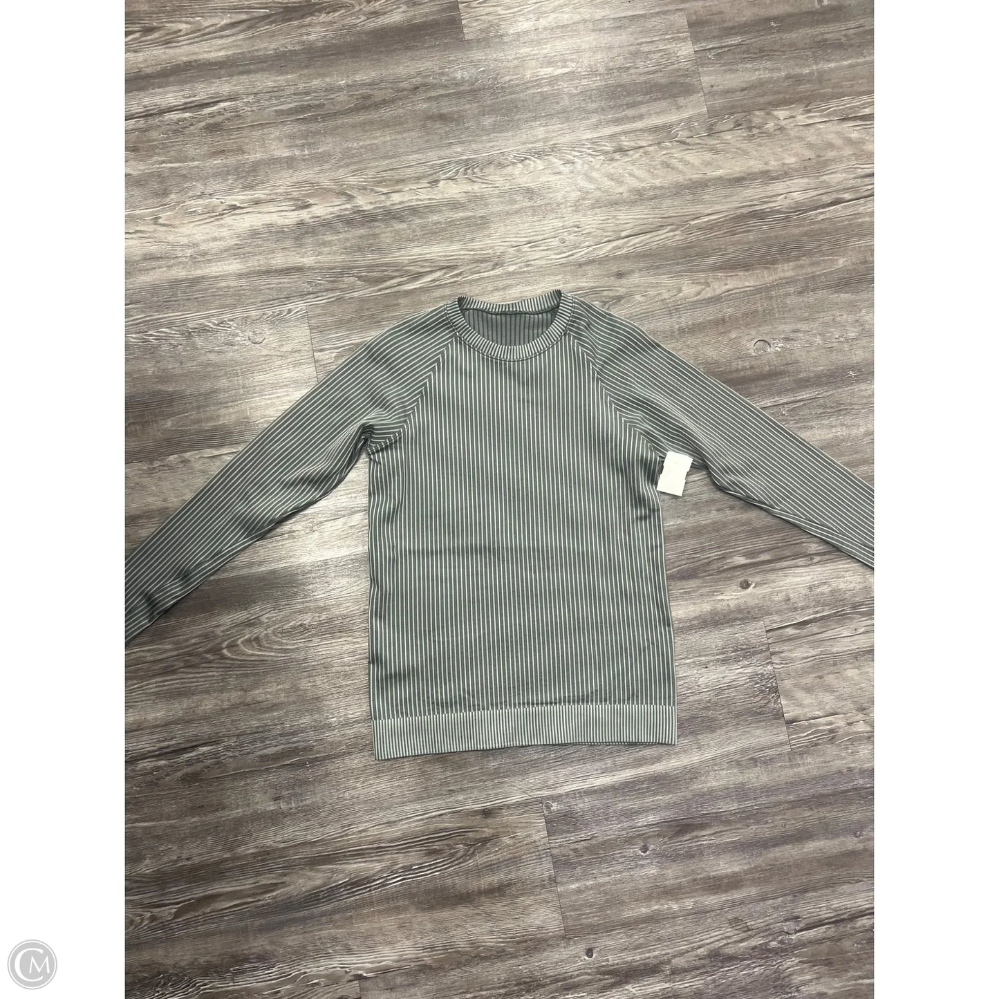 Athletic Top Long Sleeve Crewneck By Lululemon In Green, Size: Xs