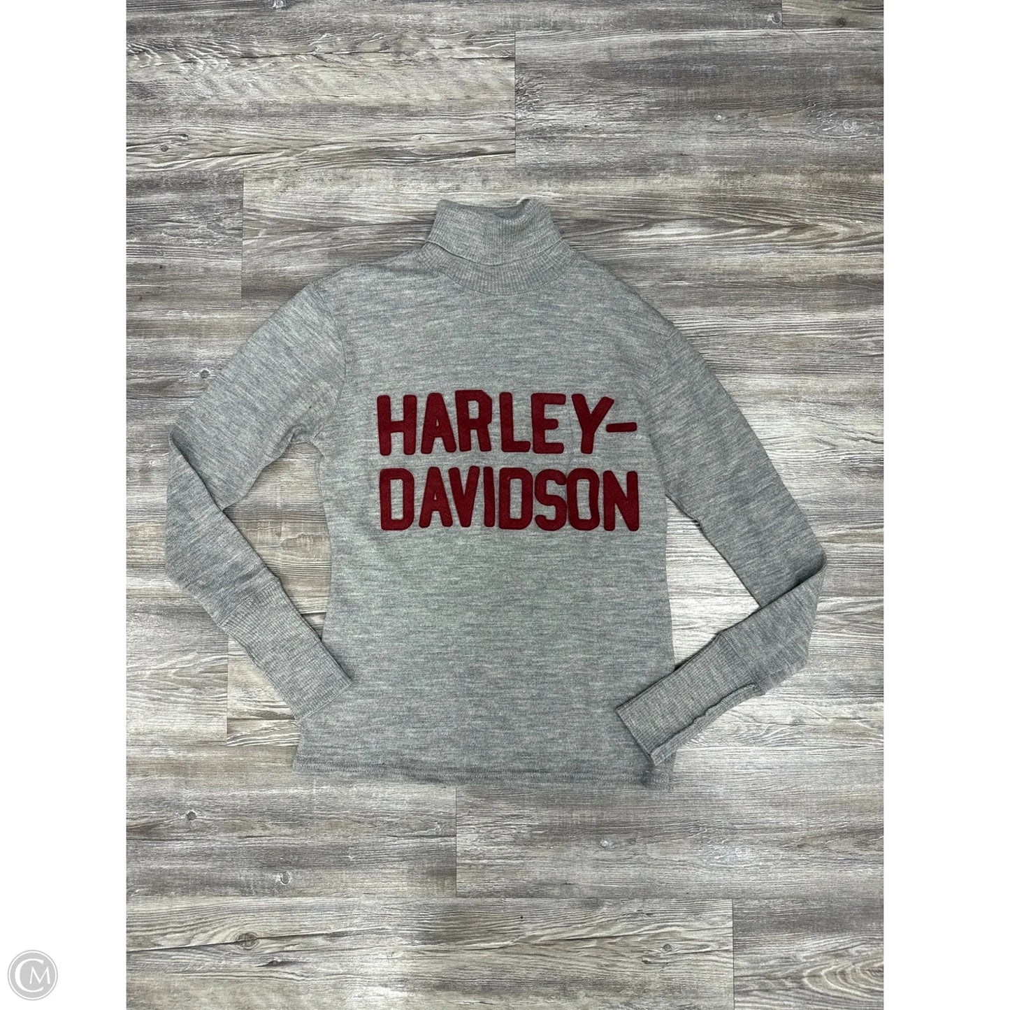 Sweater By Harley Davidson In Grey, Size: Xs