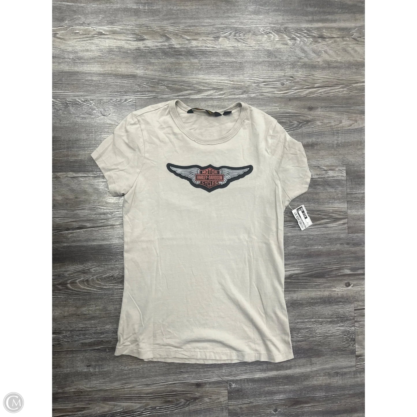 Top Short Sleeve By Harley Davidson In Grey, Size: S