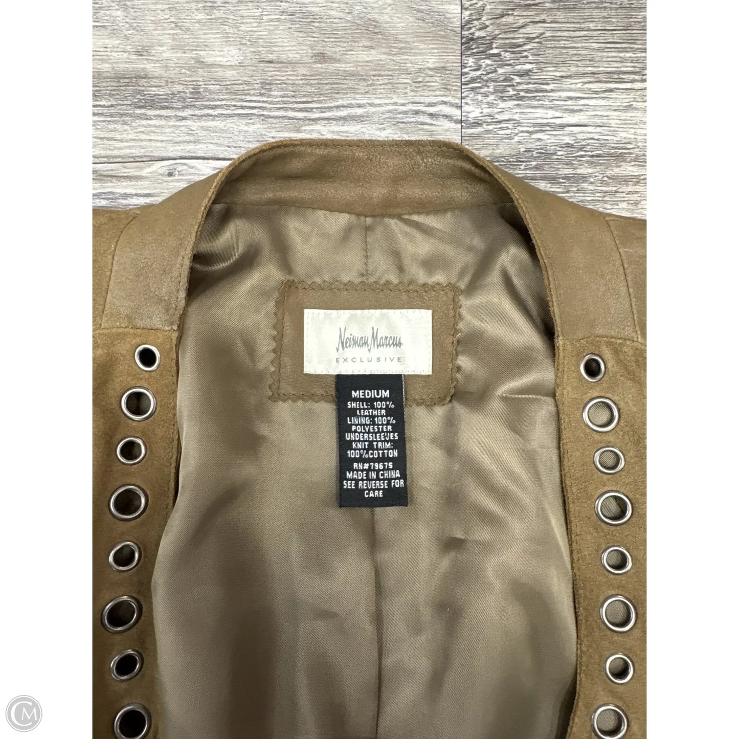 Jacket Designer By Neiman Marcus In Green, Size: M