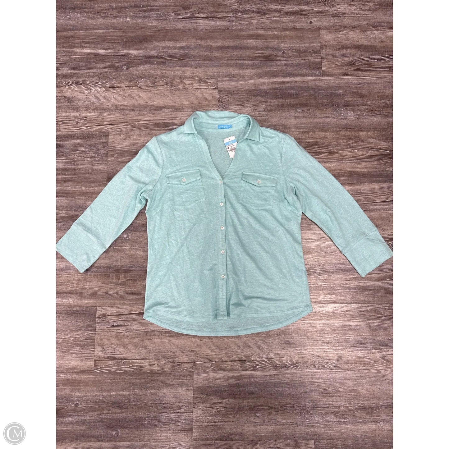 Top Long Sleeve By J Mclaughlin In Blue, Size: M