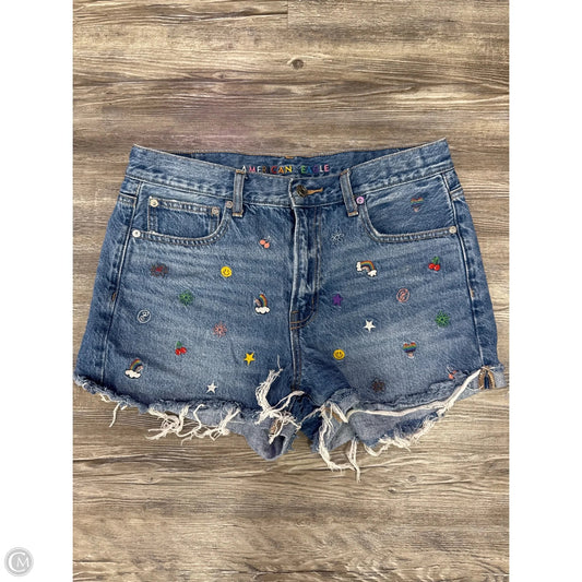 Shorts By American Eagle In Blue Denim, Size: 8