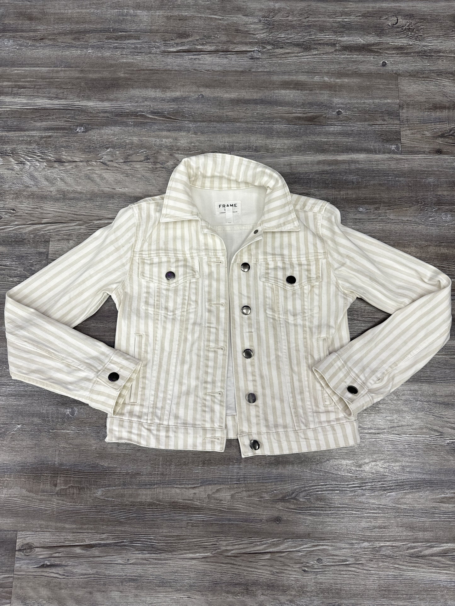 Jacket Denim By Frame Size: Xs