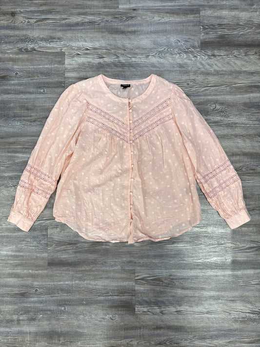 Top Long Sleeve By Torrid In Pink, Size: 1x
