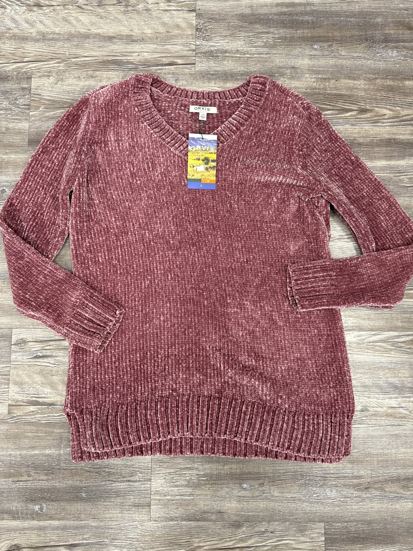 Sweater By Orvis In Pink, Size: L