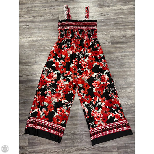 Jumpsuit By White Birch In Black & Red, Size: 3x