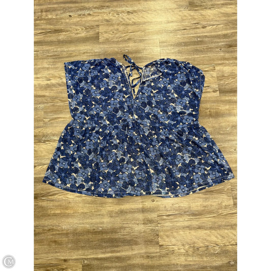 Top Short Sleeve By Lane Bryant In Floral Print, Size: 3x