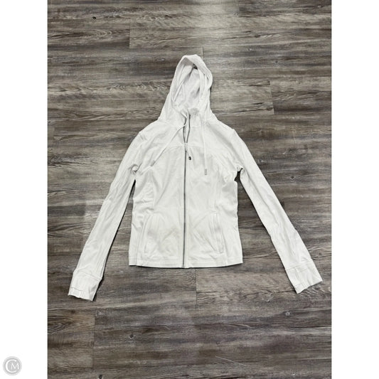 Athletic Jacket By Lululemon In White, Size: 10