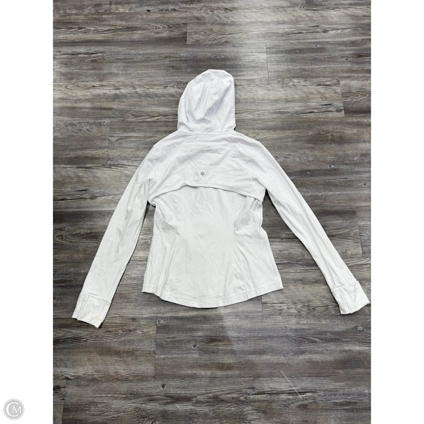 Athletic Jacket By Lululemon In White, Size: 10