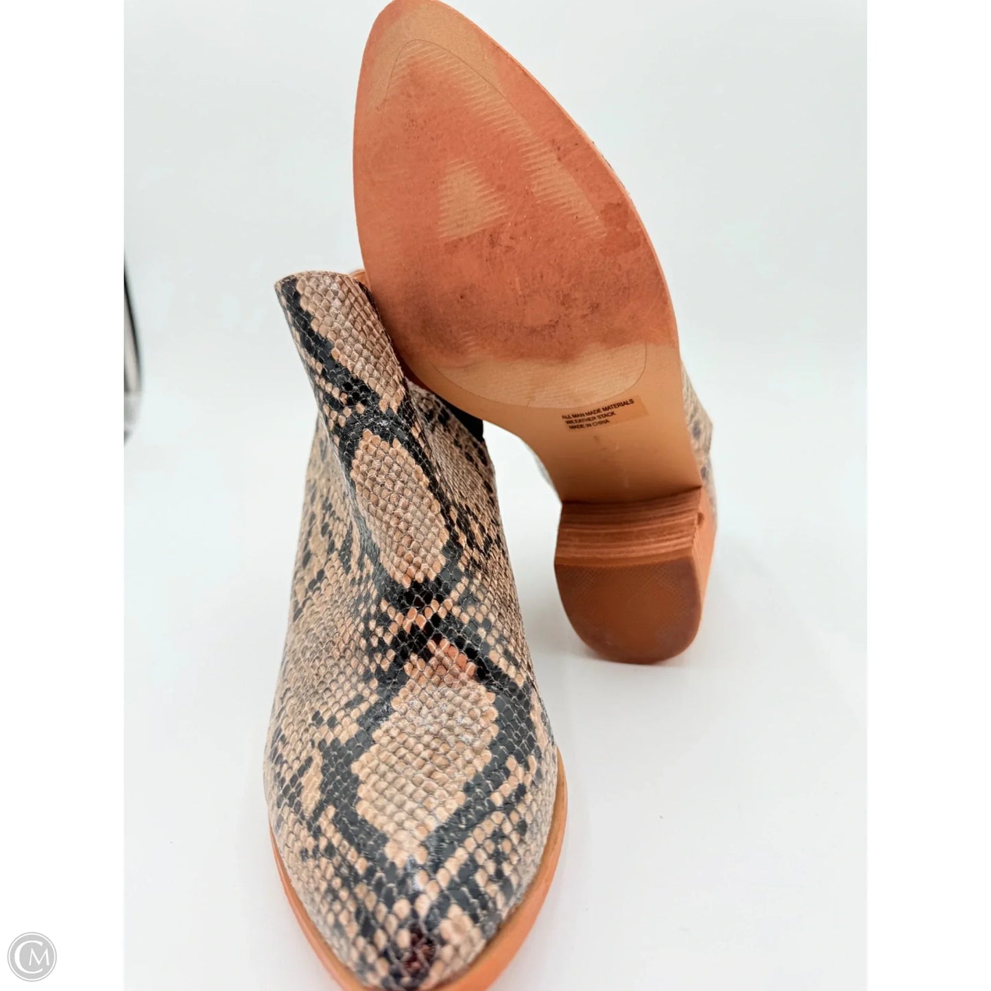 Boots Ankle Heels By Dolce Vita In Snakeskin Print, Size: 9