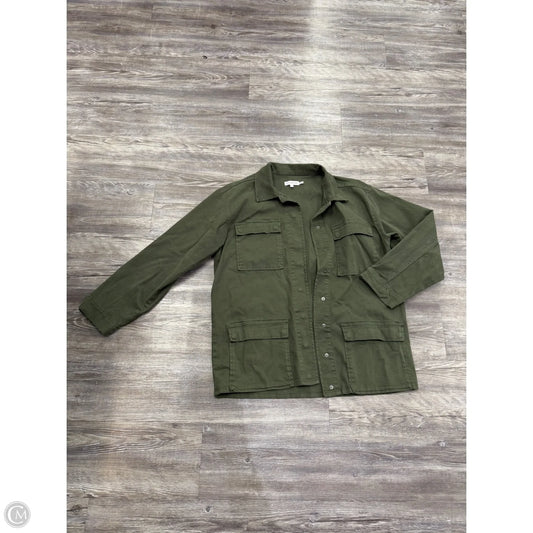 Jacket Shirt By Good American In Green, Size: S