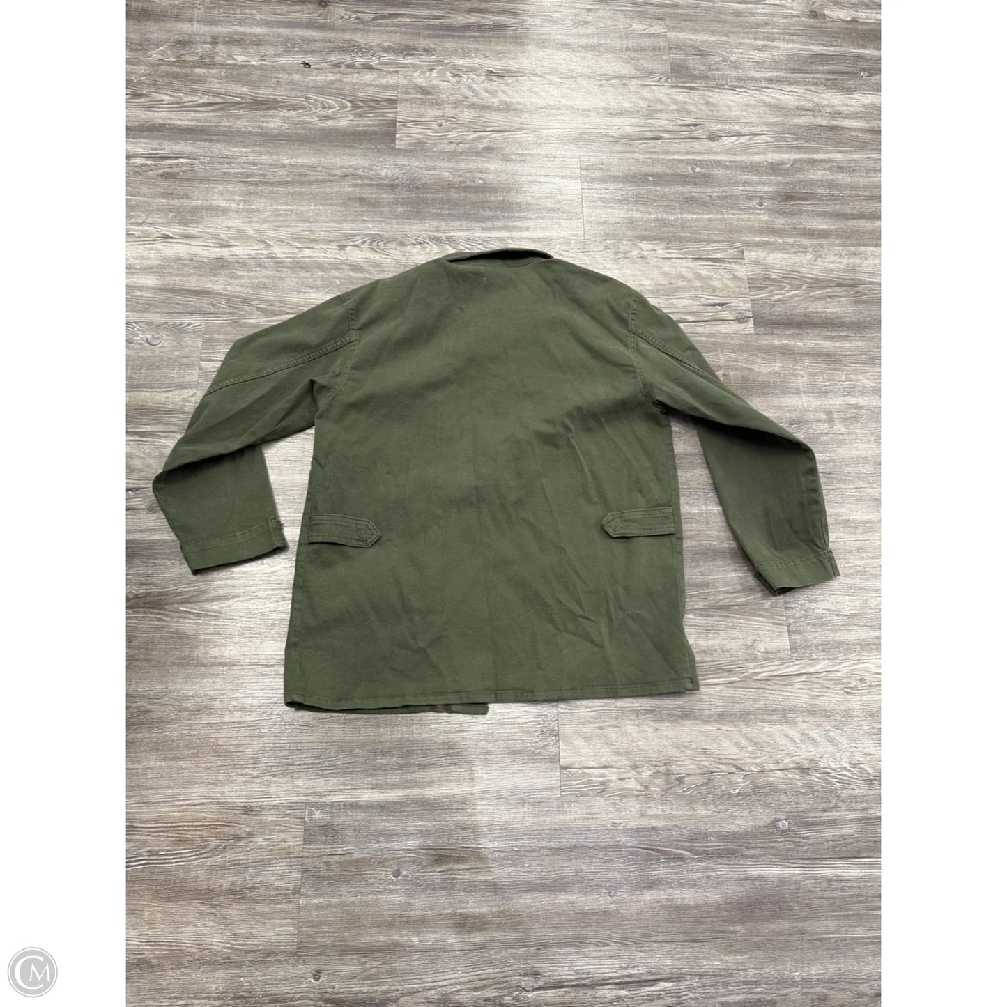 Jacket Shirt By Good American In Green, Size: S