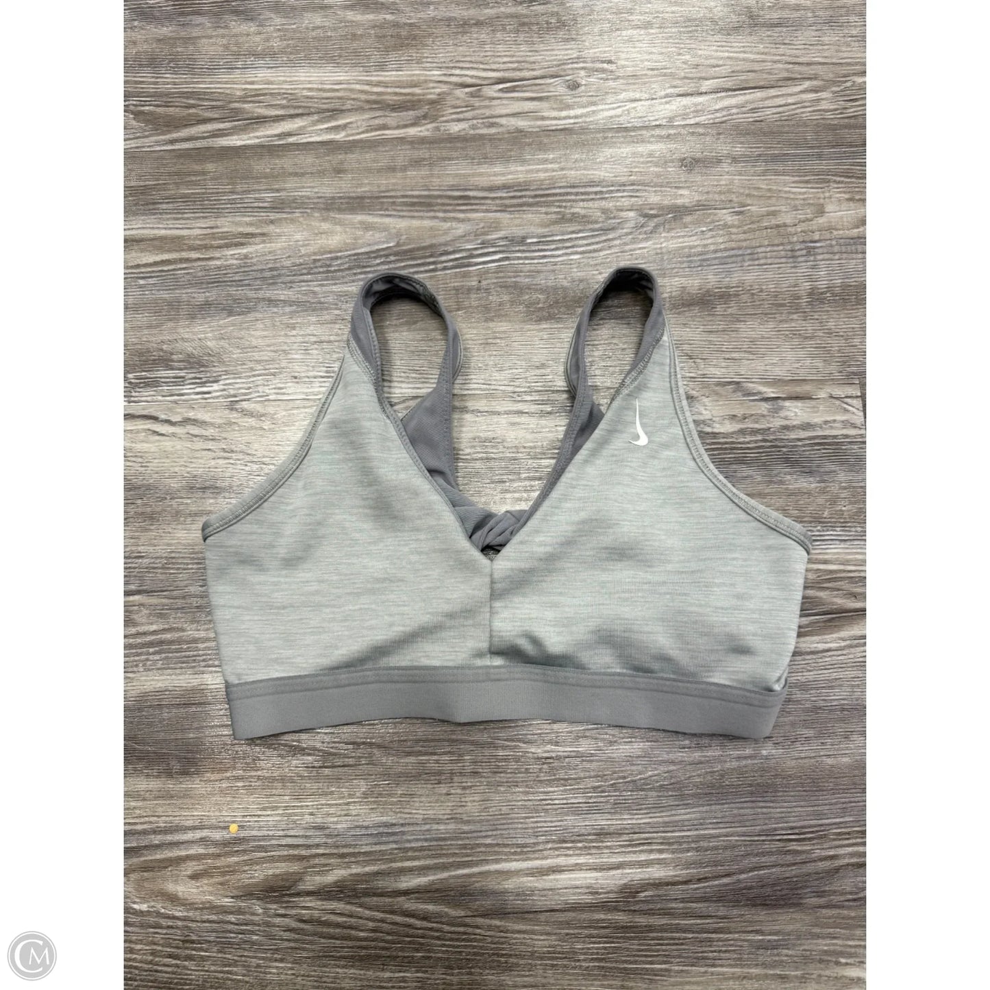Athletic Bra By Nike In Grey, Size: M