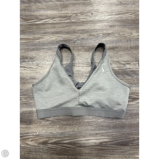 Athletic Bra By Nike In Grey, Size: M