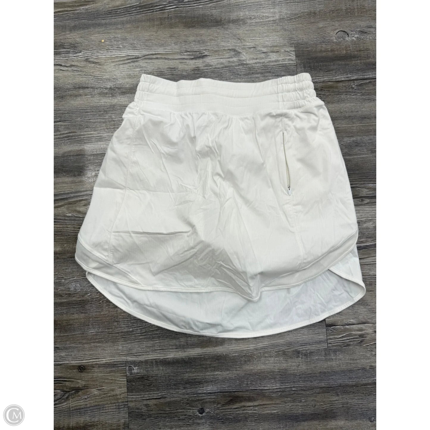 Athletic Skirt By Lululemon In White, Size: S