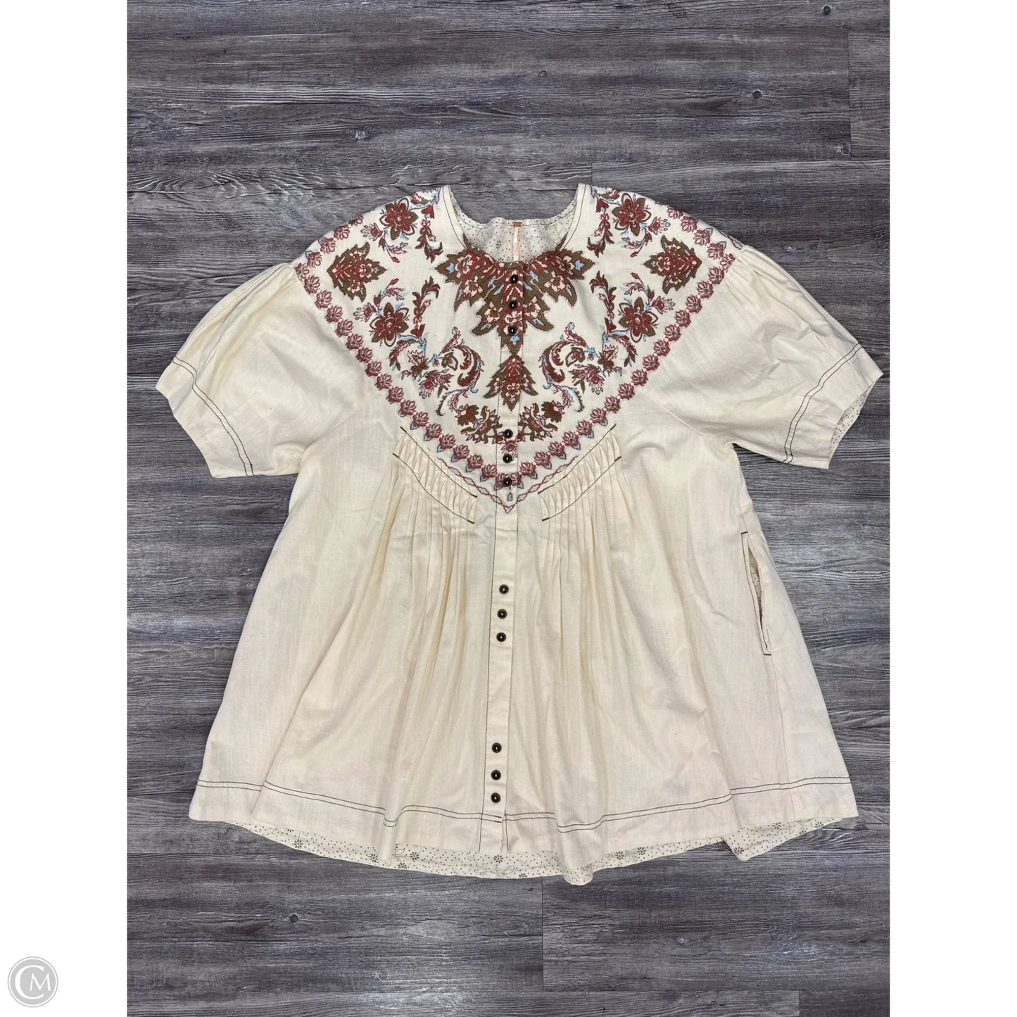 Dress Casual Short By Free People In Pink & Tan, Size: M