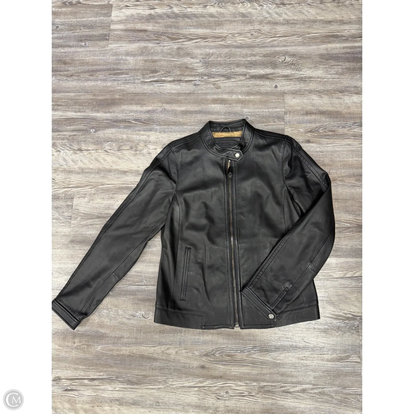 Jacket Designer By Coach In Black, Size: M