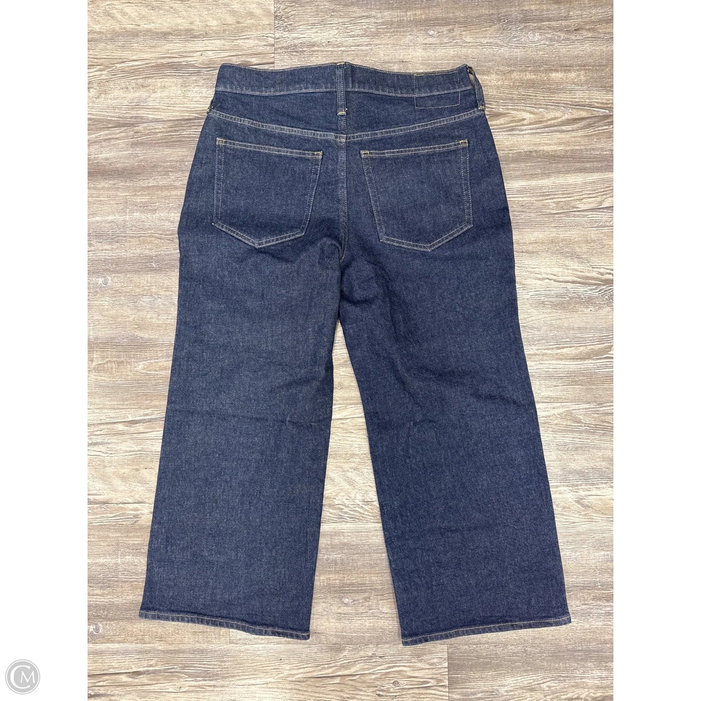 Jeans Wide Leg By J. Crew In Blue Denim, Size: 10p
