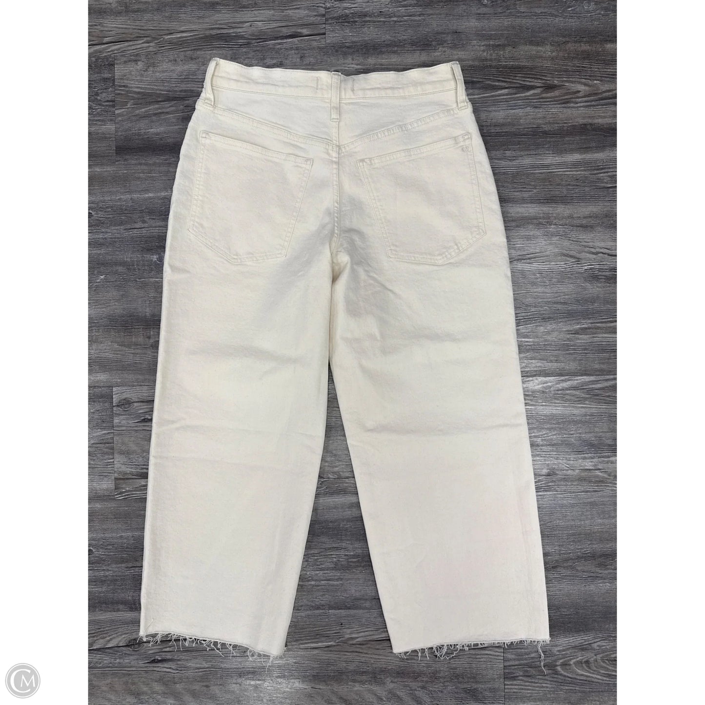 Jeans Cropped By Madewell In Tan Denim, Size: 10p