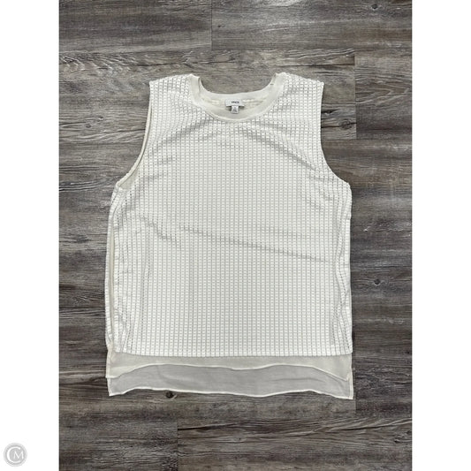 Top Sleeveless By Vince In White, Size: M