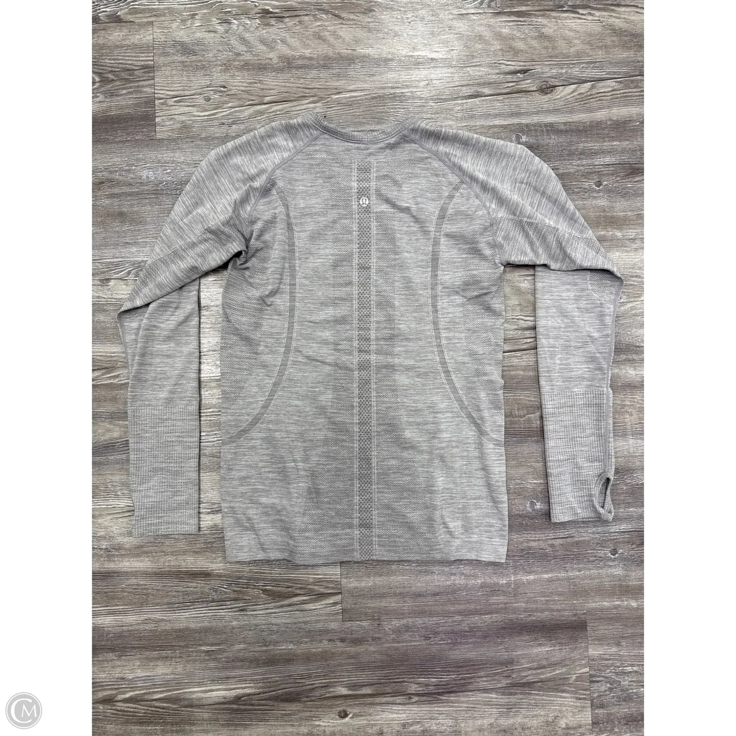 Athletic Top Long Sleeve Crewneck By Lululemon In Grey, Size: 10