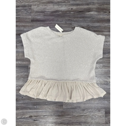 Top Short Sleeve By Pilcro In Beige, Size: L