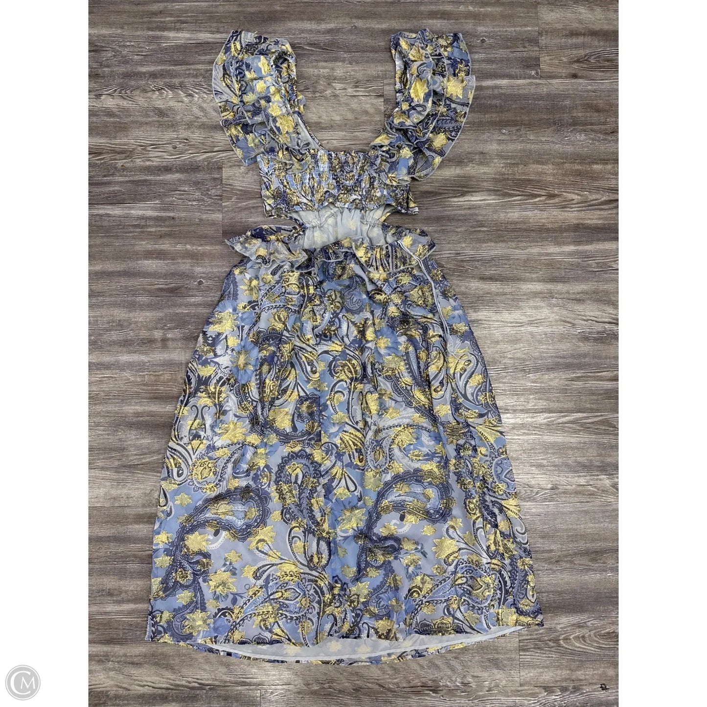 Dress Casual Maxi By River Island In Blue & Purple, Size: 12