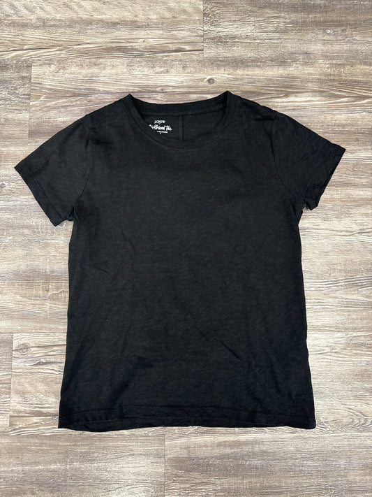 Top Short Sleeve Basic By J. Crew In Black, Size: M