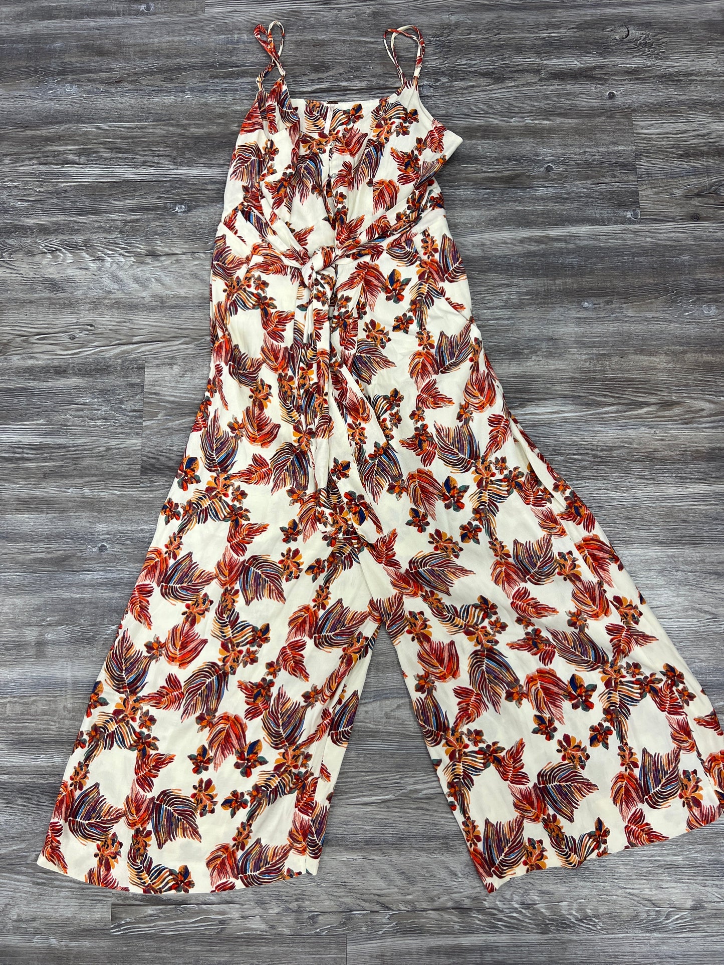 Cream & Red Jumpsuit Free People, Size 2