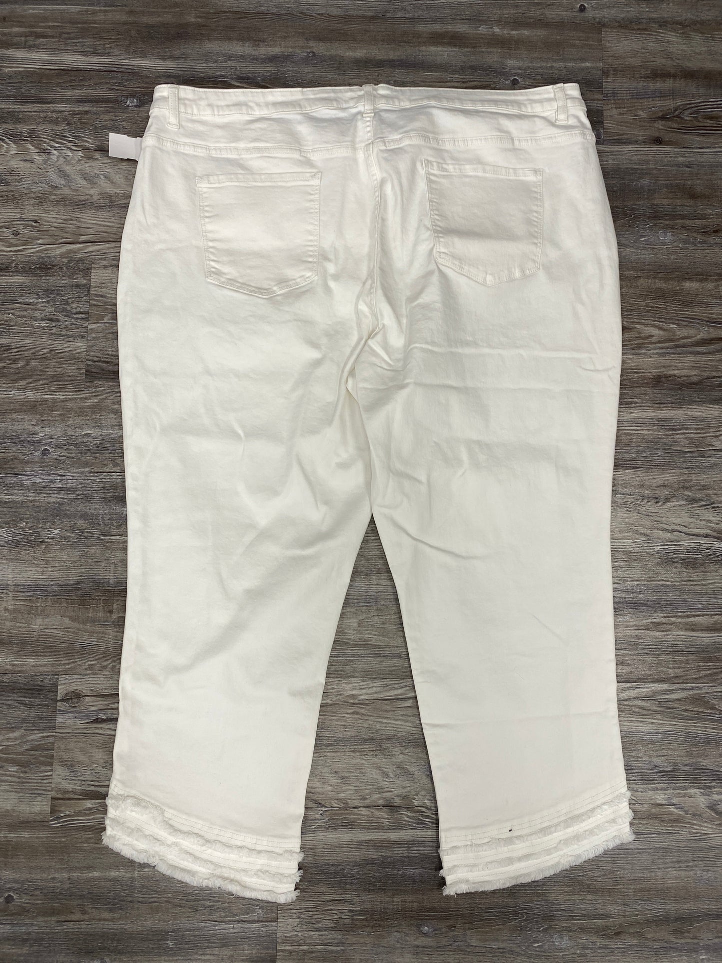 White Jeans Cropped Coldwater Creek, Size 24