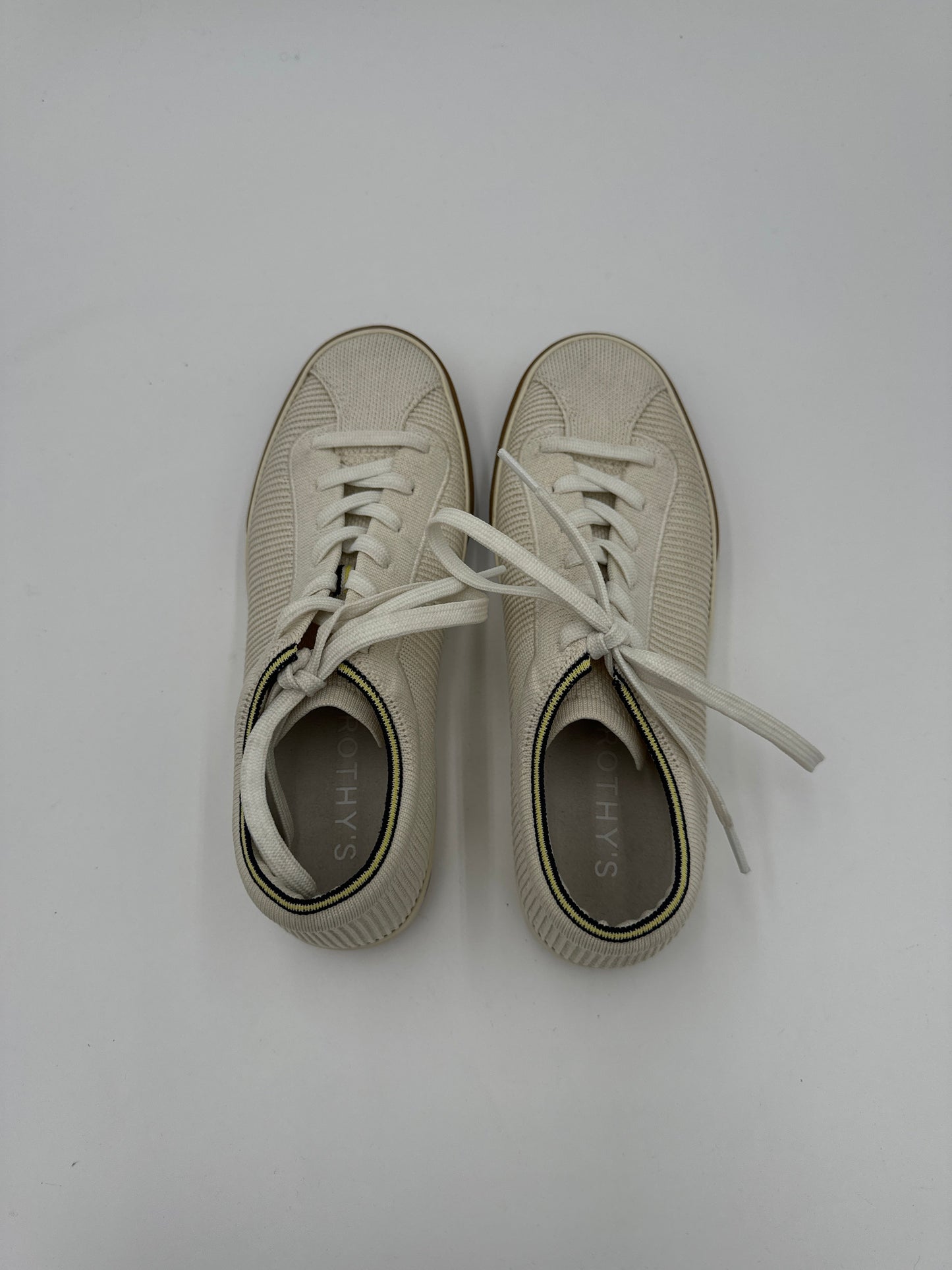 Shoes Sneakers By Rothys In Cream & White, Size: 8