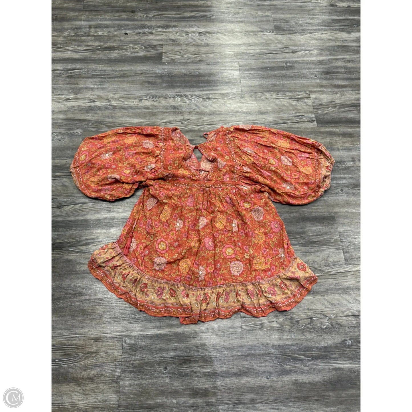 Top 3/4 Sleeve By Rachel Zoe In Orange & Pink, Size: S