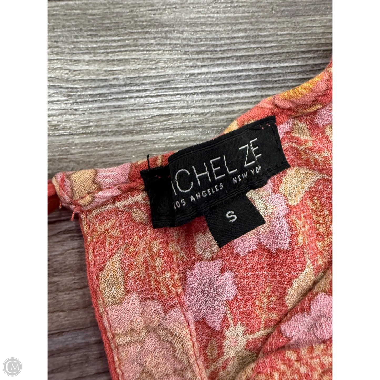 Top 3/4 Sleeve By Rachel Zoe In Orange & Pink, Size: S