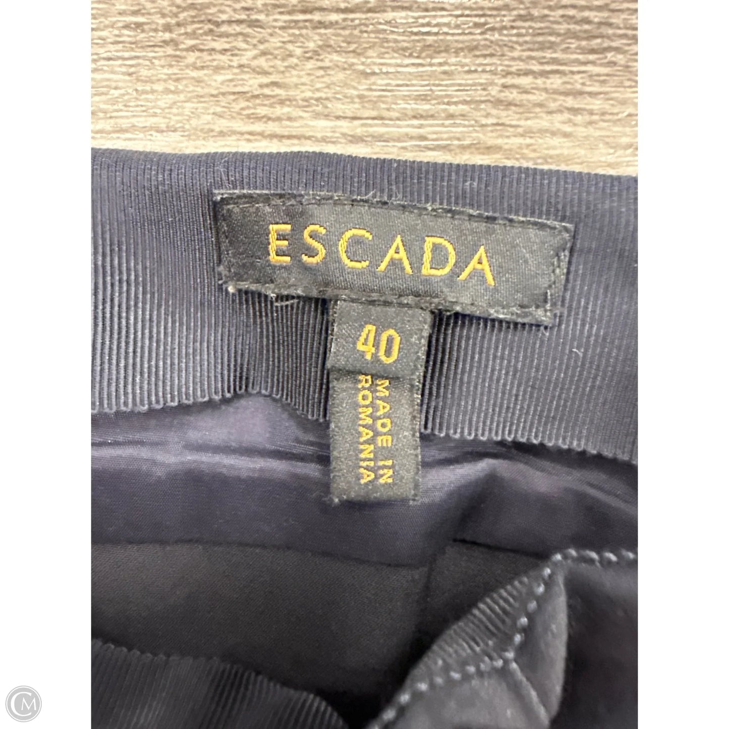 Pants Designer By Escada In Black, Size: 10