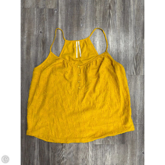 Top Sleeveless By Anthropologie In Yellow, Size: M