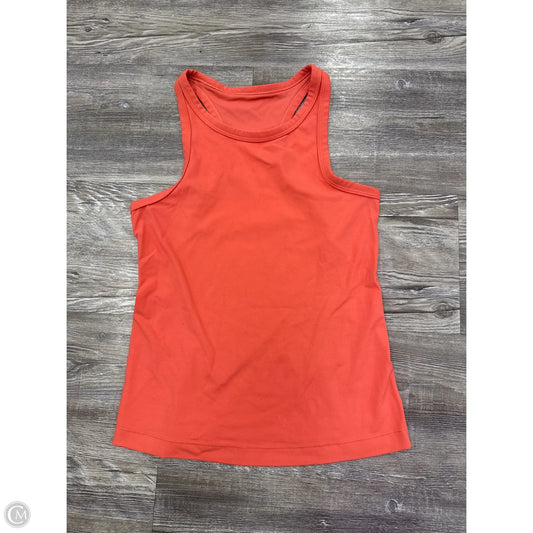 Athletic Tank Top By Lululemon In Orange, Size: S
