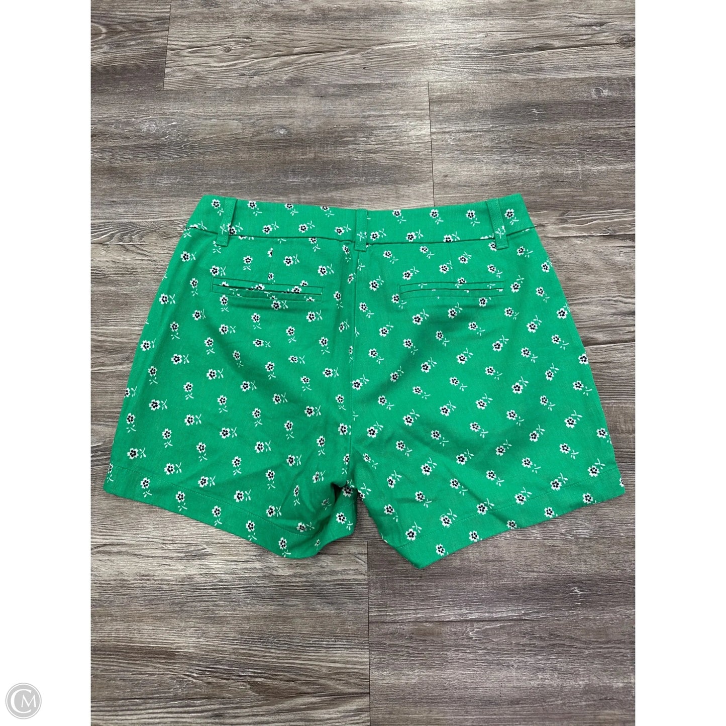 Shorts By J. Crew In Green & White, Size: 2