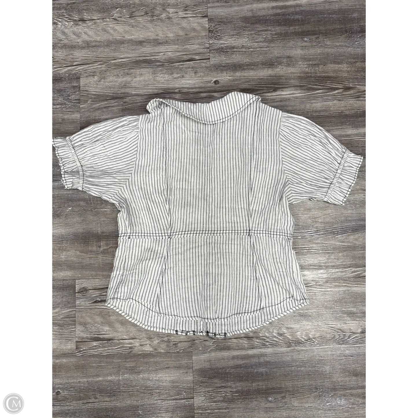 Top Short Sleeve By Pilcro In Striped Pattern, Size: M