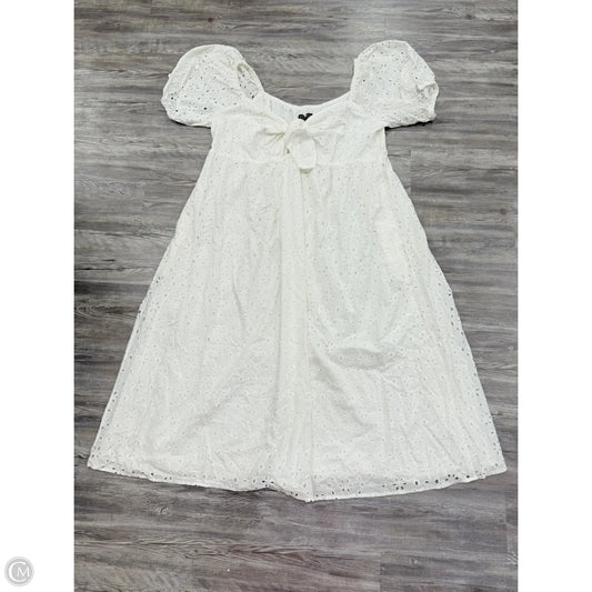 Dress Casual Maxi By Eloquii In White, Size: 28