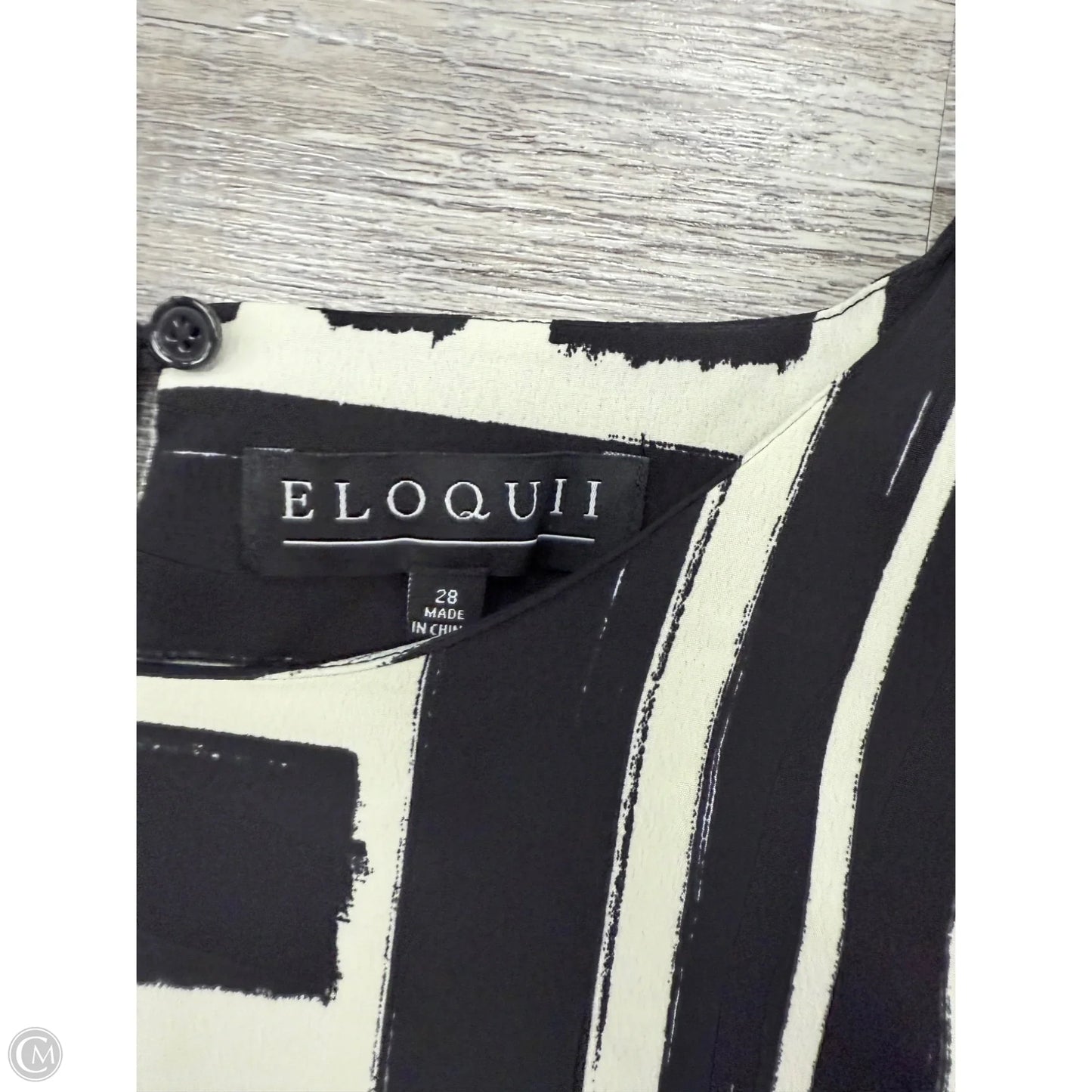 Dress Casual Short By Eloquii In Black & White, Size: 28