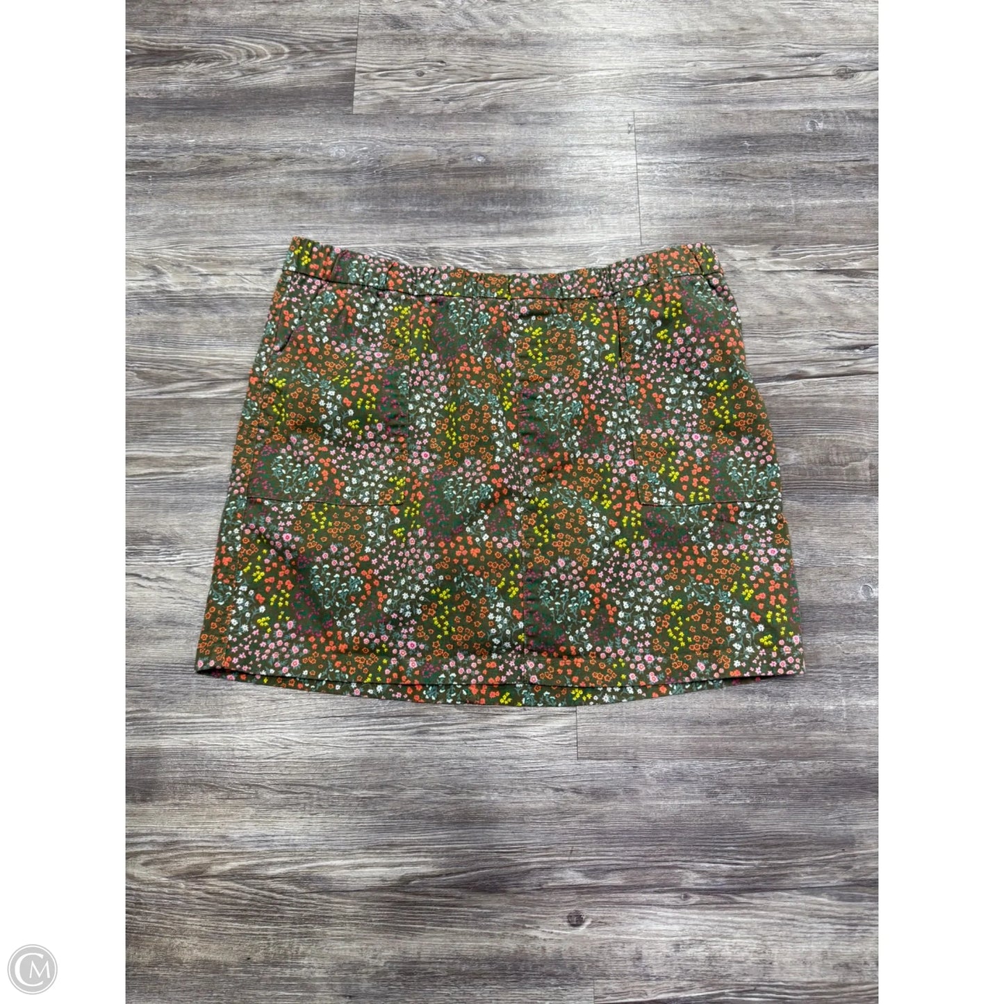 Skort By Lands End In Floral Print, Size: 16