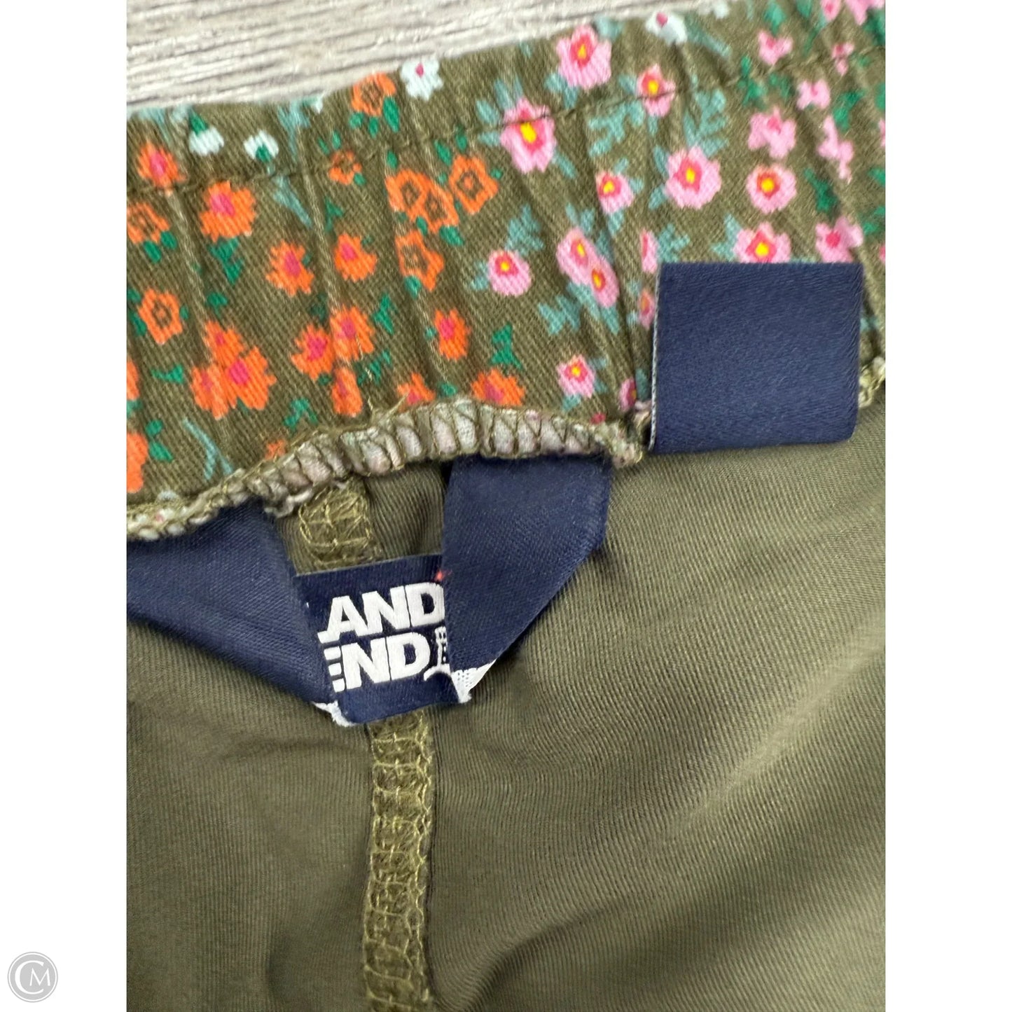 Skort By Lands End In Floral Print, Size: 16