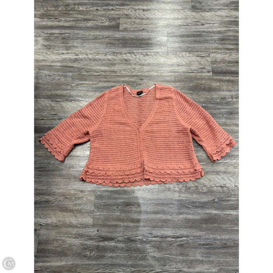 Sweater Cardigan By Torrid In Coral, Size: 1x