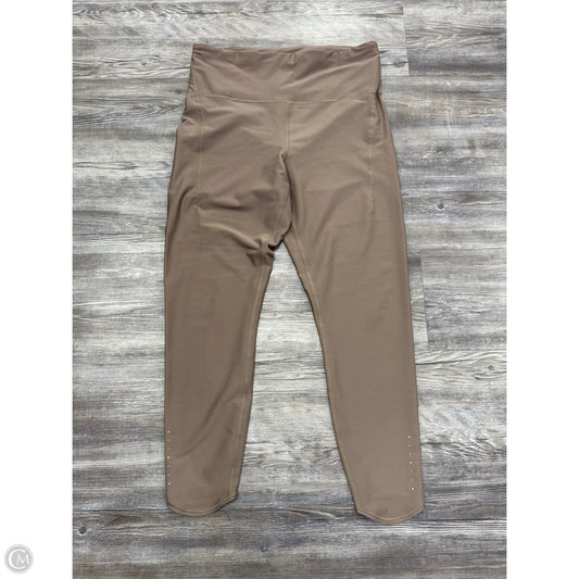 Athletic Leggings By Athleta In Beige, Size: L